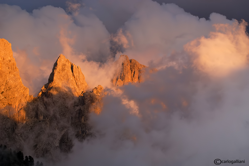 Giochi di luce sulle Dolomiti